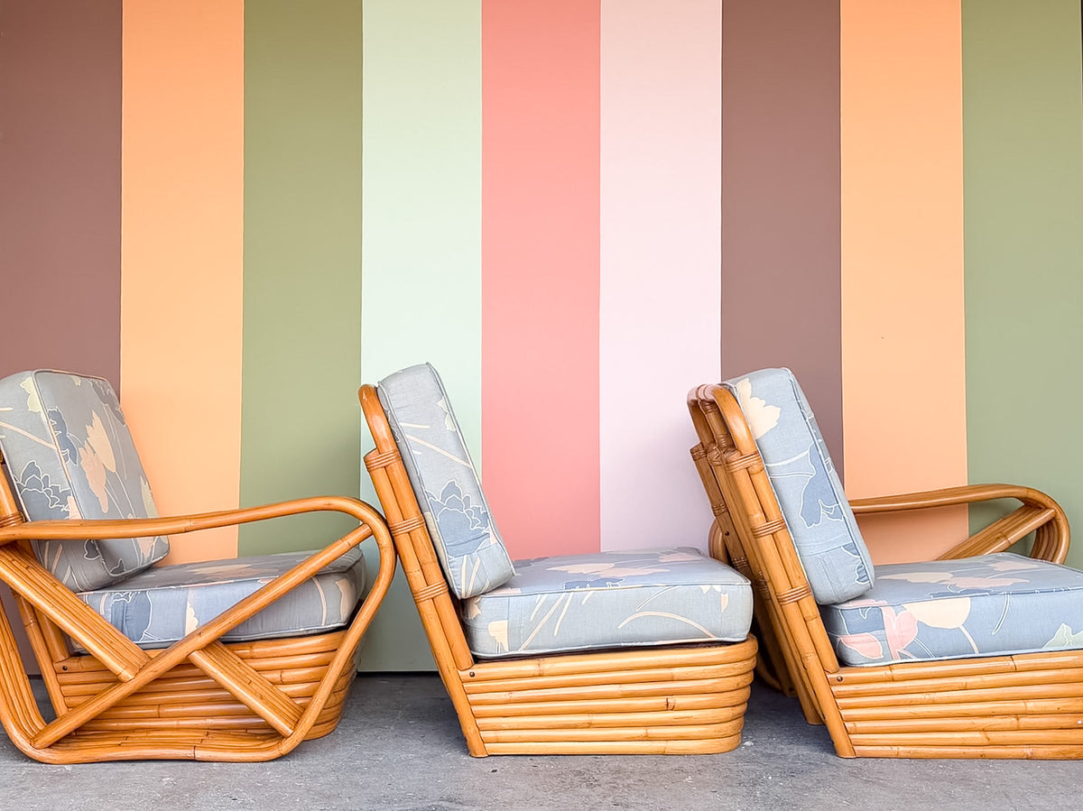 Frankl Style Rattan Pretzel Sofa