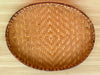 Set of Five Woven Rattan Trays