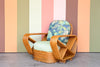 Frankl Style Six Band Rattan Lounge Chair