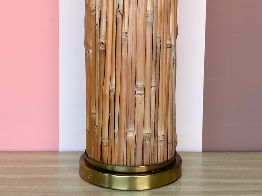 Split Reed Rattan Lamp
