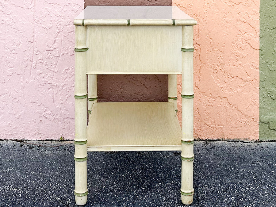 Thomasville Faux Bamboo Nightstand