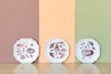 Trio of Shell Chic Decoupage Plates