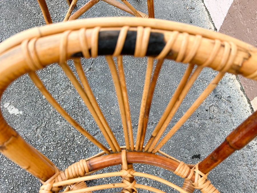 Pair of Cute Island Style Rattan Chairs