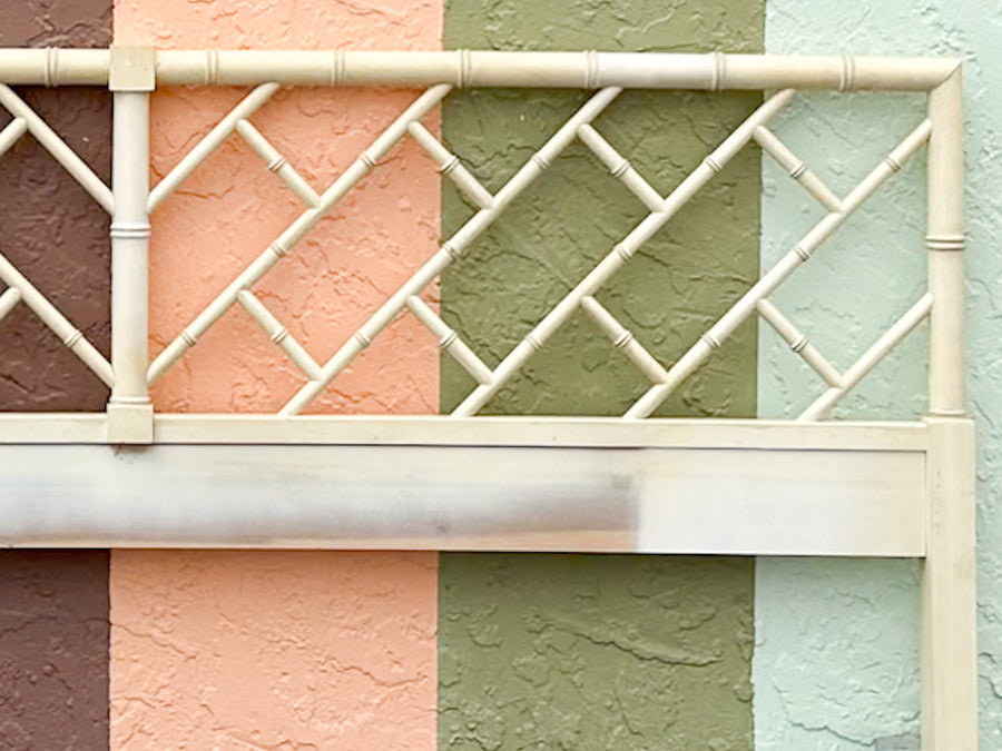Chippendale Faux Bamboo King Headboard
