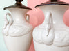 Pair of Swan Life Urn Lamps