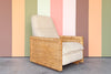 Coastal Chic Rattan Wrapped Reclining Lounge Chair