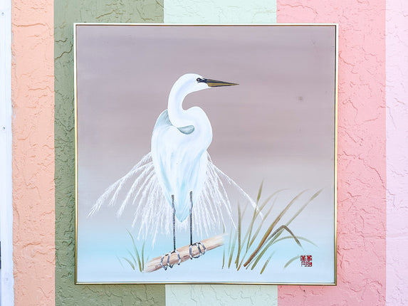 Old Florida Heron Original Art