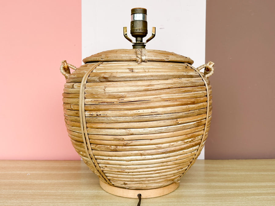 Pencil Reed Rattan Lamp