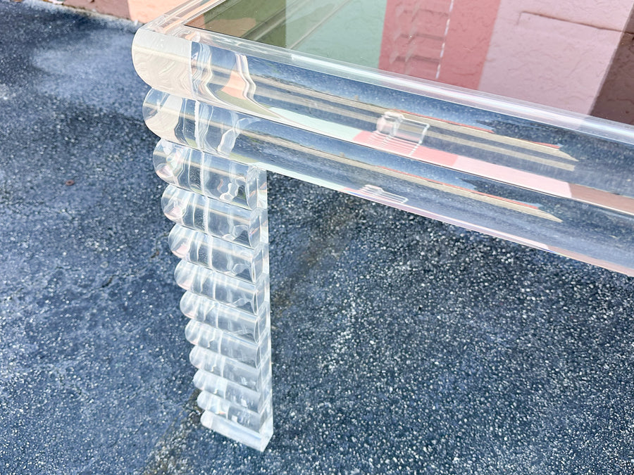 Fab Glam Lucite Stacked Dining Table