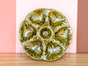 Moss Green French Oyster Plate