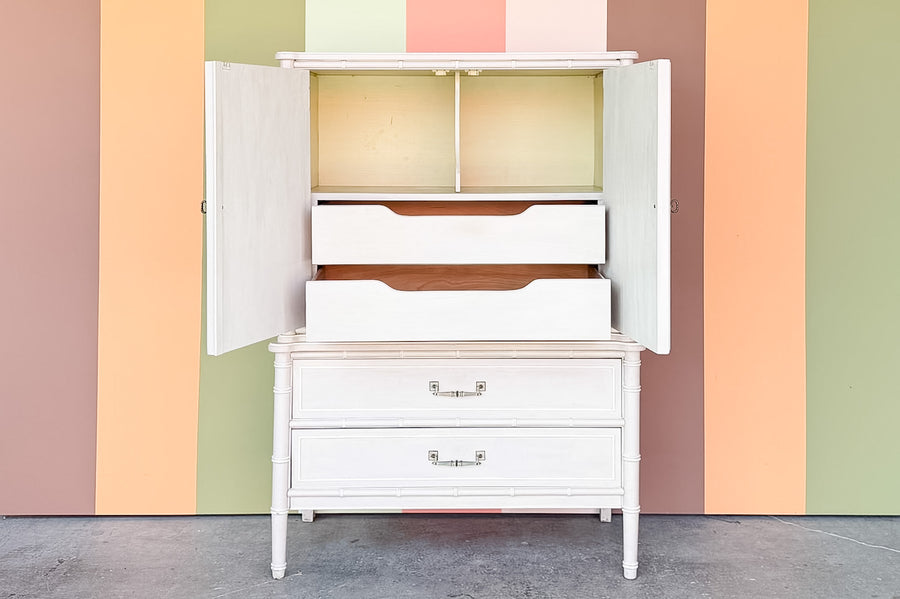 Henry Link Faux Bamboo Armoire