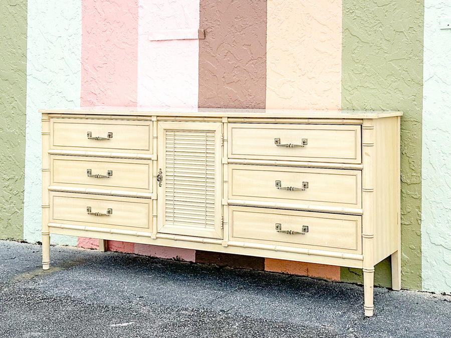 Henry Link Faux Bamboo Dresser
