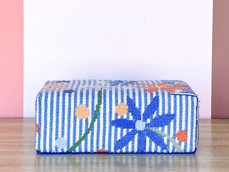 Preppy Needlepoint Doorstop