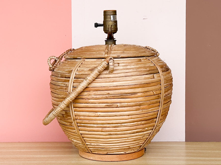 Pencil Reed Rattan Lamp