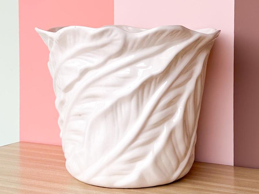 Large Palm Leaf Cachepot