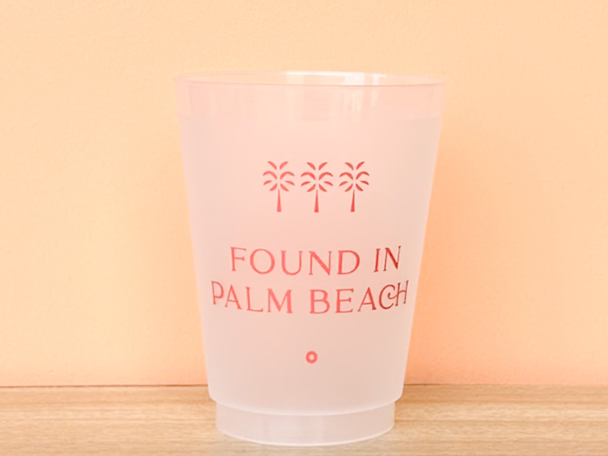 Set of Four Palm Beach Regency Roadie Cups