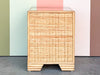 Island Style Rattan Wrapped Nightstand