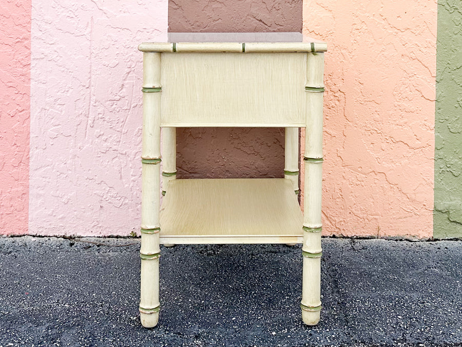 Thomasville Faux Bamboo Nightstand