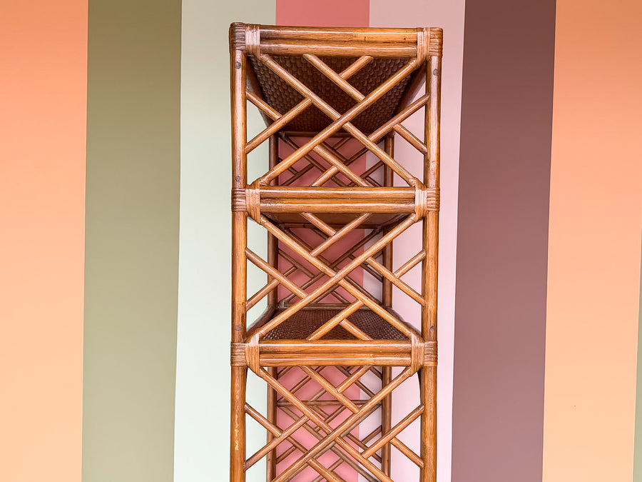 Chippendale Rattan Etagere