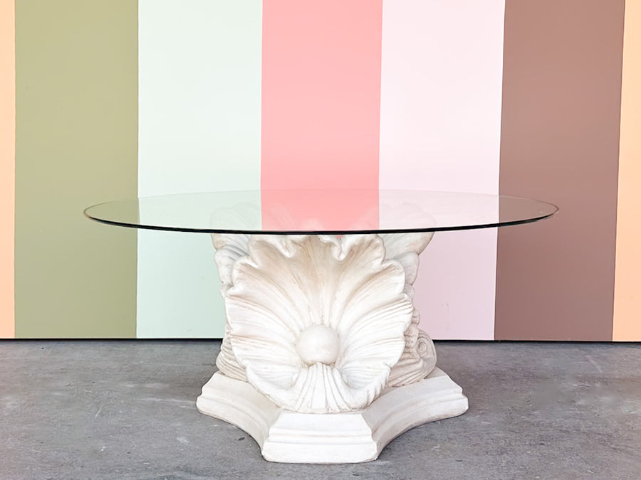 Shell Chic Plaster Coffee Table