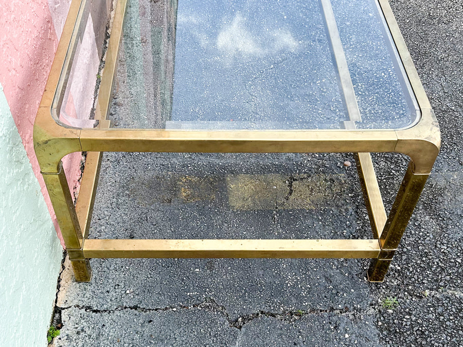 MCM Brass Mastercraft Coffee Table