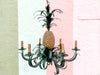 Currey and Company Tole Pineapple Chandelier