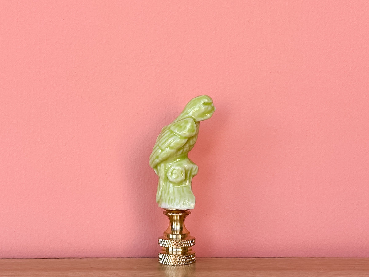Wade Whimsies Green Parrot Finial