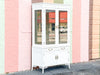 Newly Painted Faux Bamboo Greek Key Century Cabinet