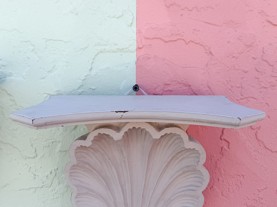 Pair of Large Shell Wall Shelves