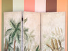 Three Panel Tropical Palm Art