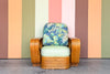 Frankl Style Six Band Rattan Lounge Chair