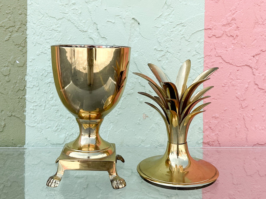 Brass Pineapple Ice Bucket