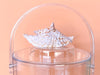 Brown Conch Shell Lucite Ice Bucket