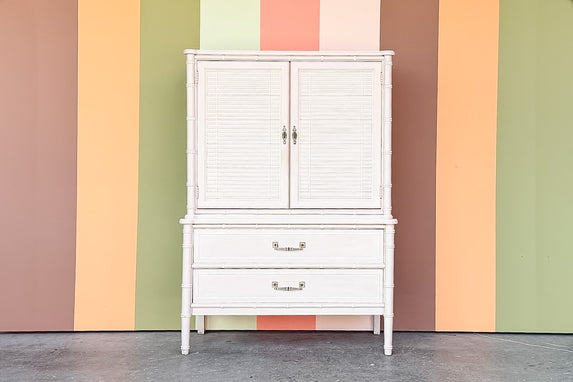 Henry Link Faux Bamboo Armoire