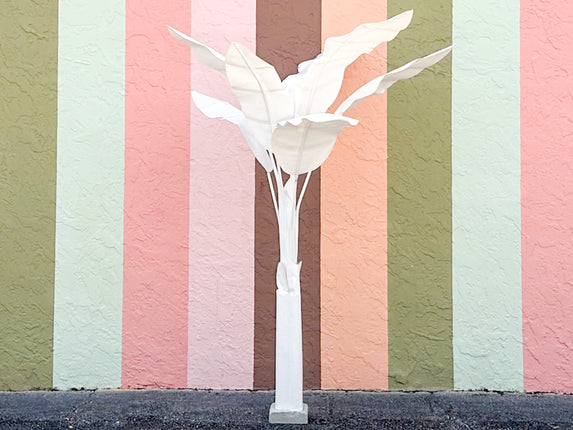 Seven Foot Canvas Palm Tree