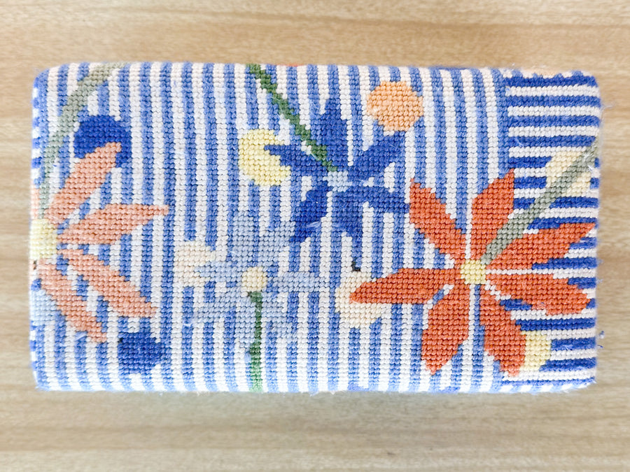 Preppy Needlepoint Doorstop
