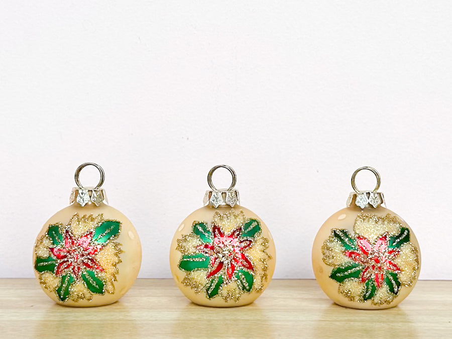 Set of Twelve Glass Ornament Placecard Holders