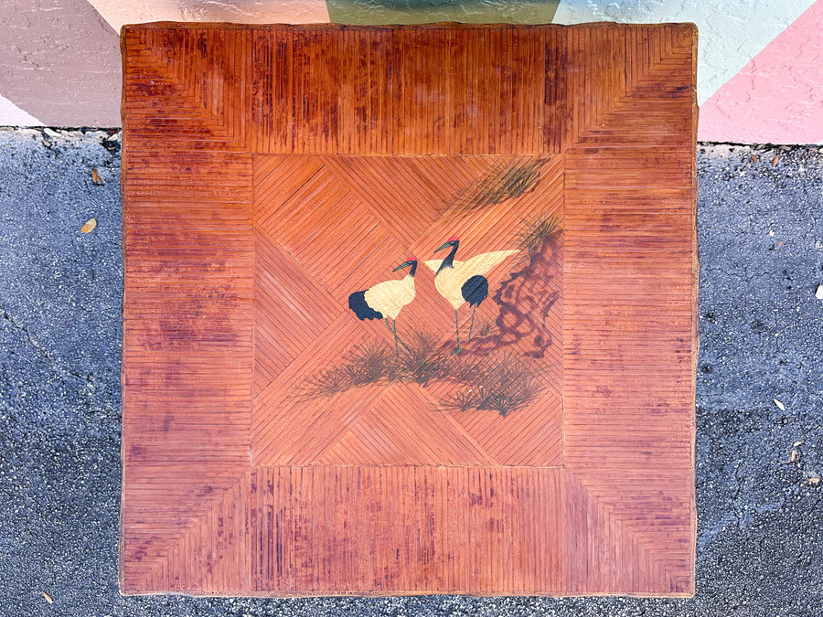 Hand Painted Bamboo Game Table
