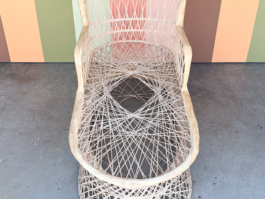 Marbled Pink Webspun Chaise