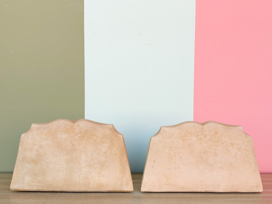 Pair of Plaster Wall Shelves