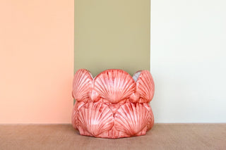 Pink Scallop Shell Cachepot
