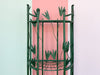 Folding Metal Faux Bamboo Plant Stand