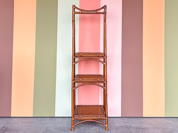Island Chic Folding Rattan Etagere
