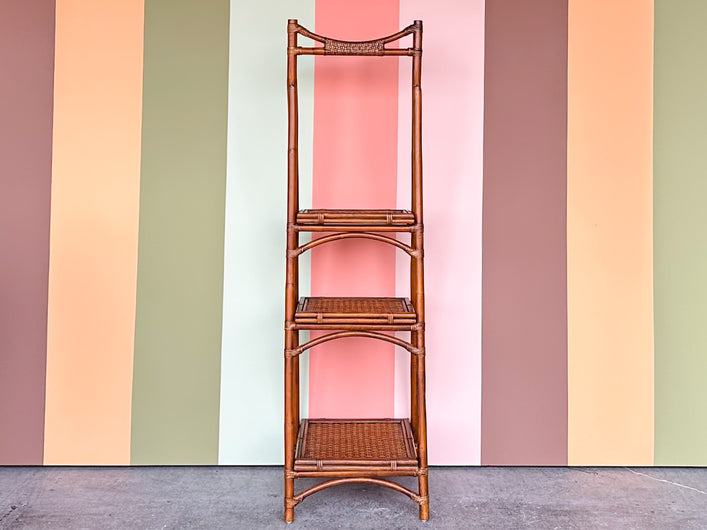 Island Chic Folding Rattan Etagere