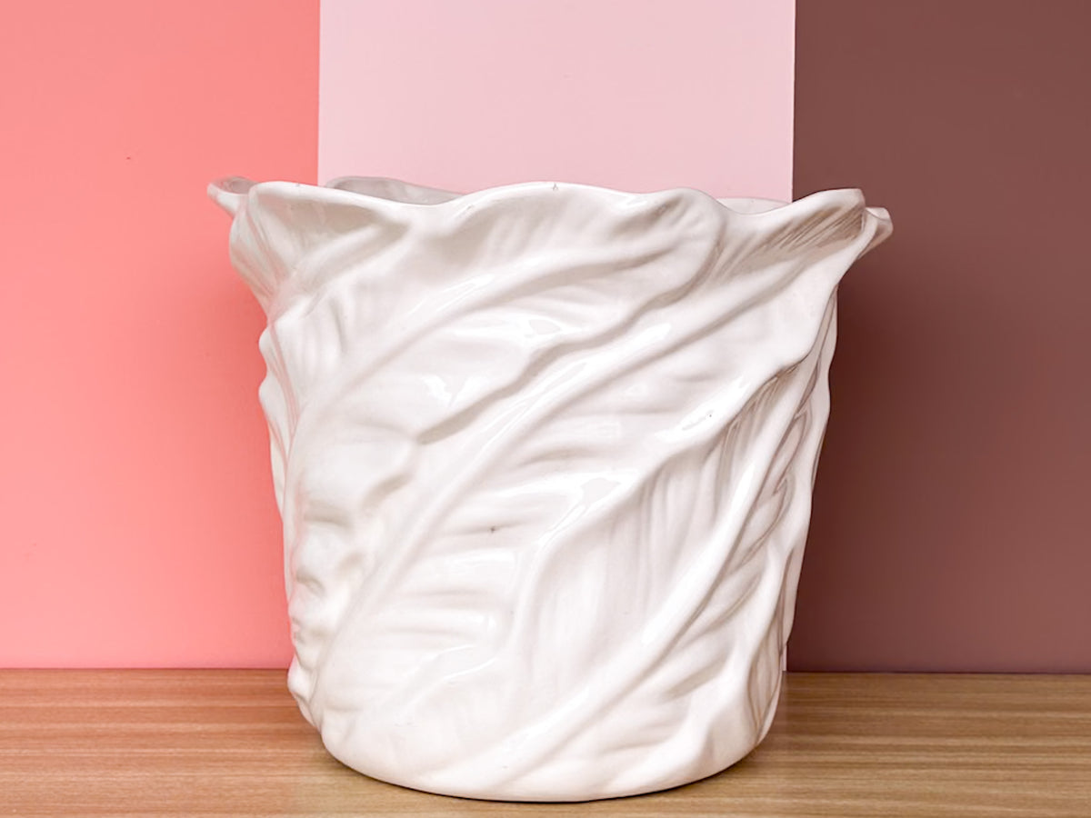 Large Palm Leaf Cachepot