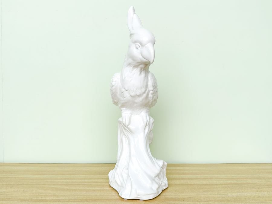 White Ceramic Parrot