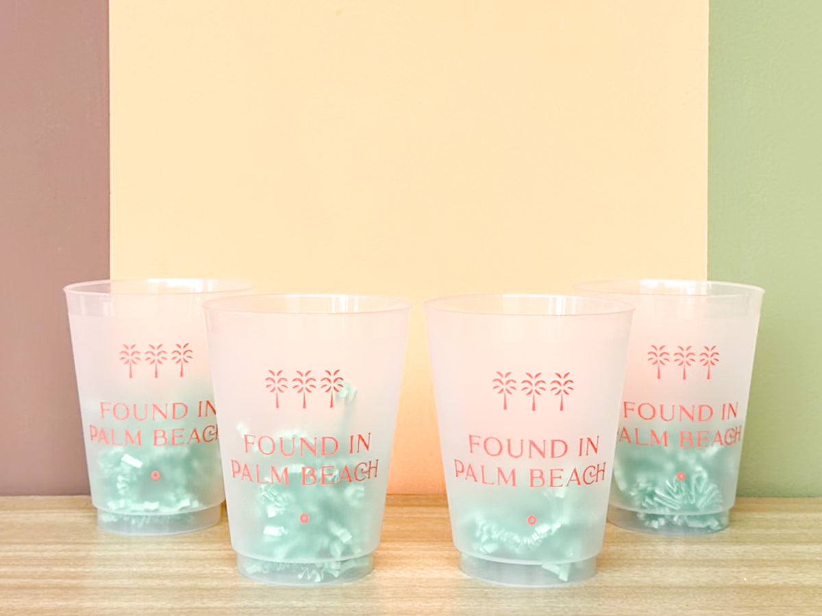 Set of Four Palm Beach Regency Roadie Cups