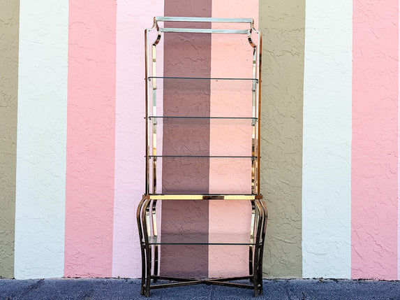 Brass Pagoda Etagere