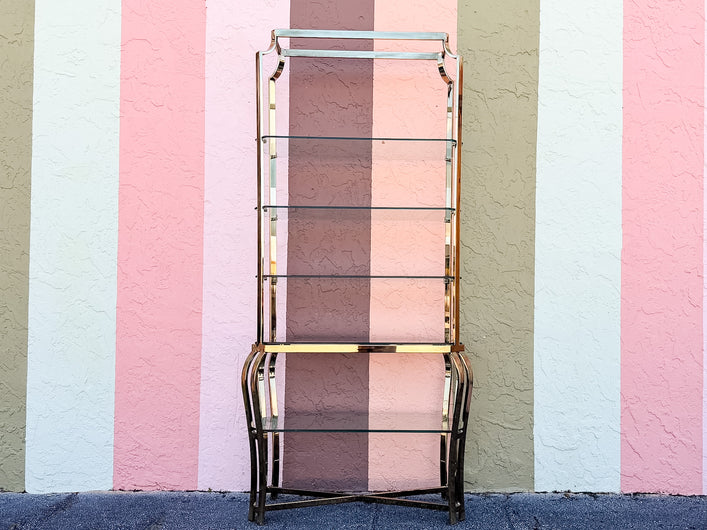 Brass Pagoda Etagere