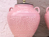 Pair of Pink Chic Chinoiserie Lamps